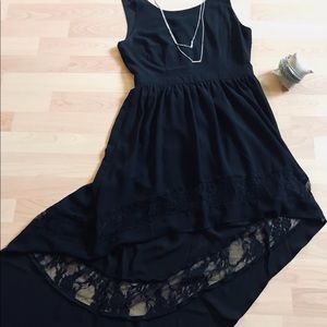 Forever 21 black high low cocktail dress
